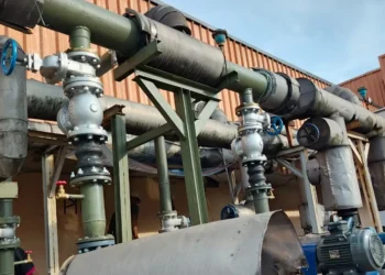 Installasi chilled water pipe