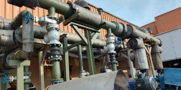 Installasi chilled water pipe