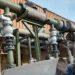 Installasi chilled water pipe